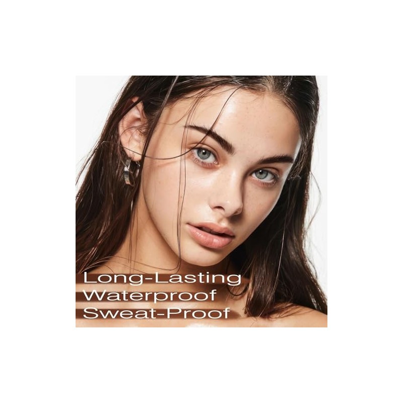 Eyebrow Stamp and Stencil Kit for Brow Shaping, Reusable Makeup