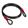 Relaxdays Loop Cable 3 m, Coated Steel Cable with Eyelets,