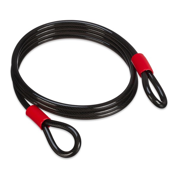 Relaxdays Loop Cable 3 m, Coated Steel Cable with Eyelets,