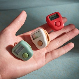 Arvakr - Contador de dedos silencioso, recargable, 6 canales, digital, Tasbih Tally Clicker con LED para oración para hacer punto deportivo, regalo verde