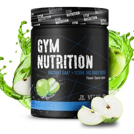 Premium EAA Powder High Dose I All 8 Essential Amino Acids EAAs Complex I Vegan I Rich in BCAA I (Sour Apple)