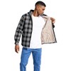 Elesuit Men's Full Zip Fleece Flannel Jackets Shirt Plaid Cotton