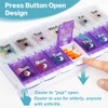 Shintop AM PM Pill Organizer 7 Day, Removable Lid Weekly