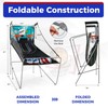 KOTEK Basketball Arcade Game Indoor, Foldable Dual Shot Electronic Basketball