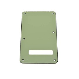 Dopro Strat Guitar Back Plate ST Trem Tremolo Cover fits USA/Mexican Standard Fender Stratocaster Mint Green 3 Ply