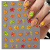 IDDFEVE Embossed Fall Nail Art Stickers, 5D Thanksgiving Day Nail
