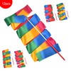 iFunLong 12PCS Rainbow Party Favors Dance Ribbons for Kids Circus