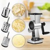 LHS Rotary Cheese Grater Stainless Steel Manual Cheese Shredder Grater