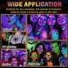 12 PCS Glow Face Body Paint, UV Neon Face Painting