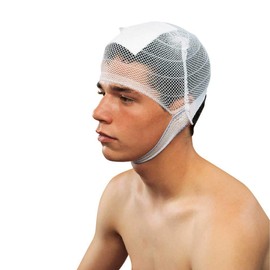 Holthaus Medical YPSINETZ Head Bandage, Head Bandage, Mesh Tube Bandage, Chin Strap, Normal, Pack of 25