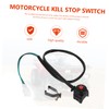 Ciieeo 2Pcs Motorcycle Handlebar Kill Switch Horn Button Durable Starter
