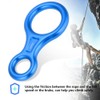 35KN Figure 8 Word Rope Descender Rappel Ring Rock Climbing