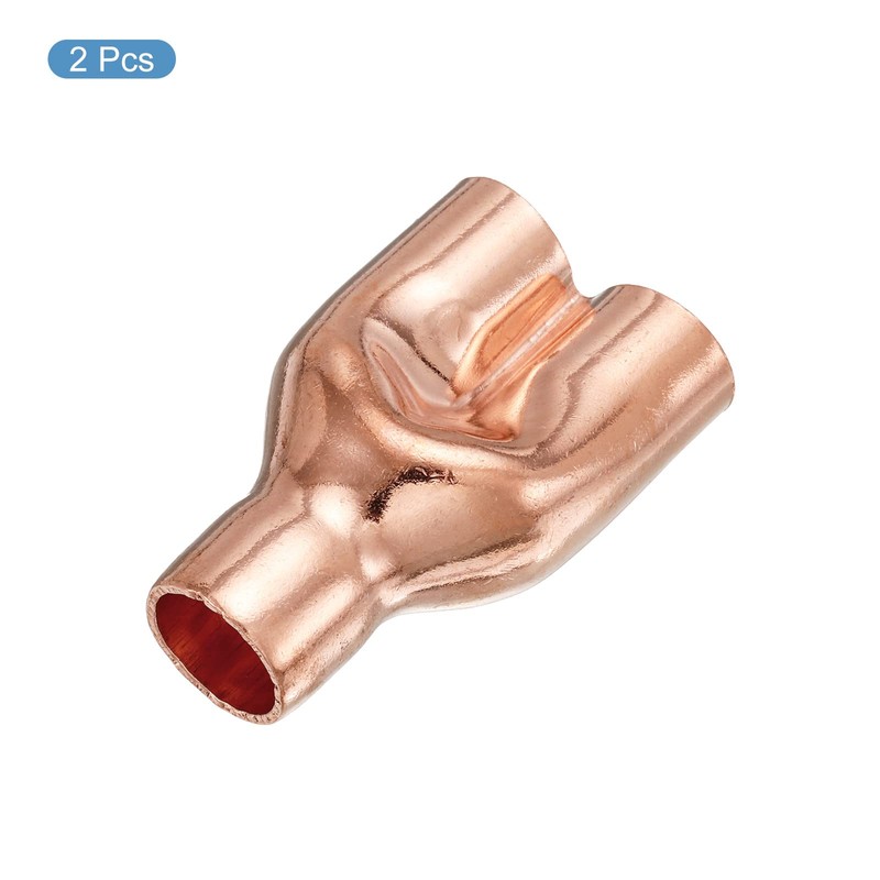 MECCANIXITY Tee Y Type Copper Fitting Welding Joint Split Union