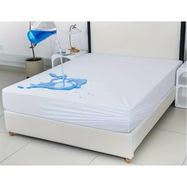 Sasma Home - Waterproof Double Bed Fitted Mattress Protector - Hypoallergenic Terry Towel Double Bed Waterproof Mattress - Anti Dust Anti Mite 100% Protection from Liquid Spillage