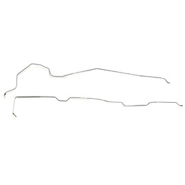The Stop Shop Front To Rear Brake Lines Stainless Steel Prebent Brake Line Kit- Compatible with 1973-80 Chevy/GMC Jimmy/Blazer 4wd Power Disc