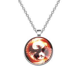 Gzrlyf Phoenix Necklace Phoenix Bird Gifts Firebird Jewelry Rising Phoenix Jewelry Phoenix Gifts New Beginnings Gifts (Phoenix Necklace)