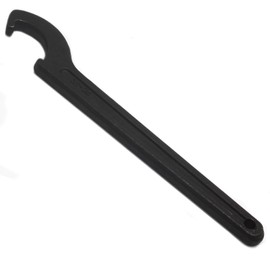 Auvotuis C Hook Spanner Wrench, Black Adjustment Tool Carbon Steel for 22-26mm Round Nut Collet Chuck