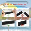 Paquete de 6 correas de amarre reutilizables para sombrilla de