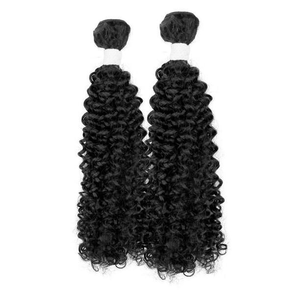 Aliba Unprocessed Brazilian Virgin Remy Human Hair Weave 11A Bohemian Wave (18" - 20", NATURAL BLACK)