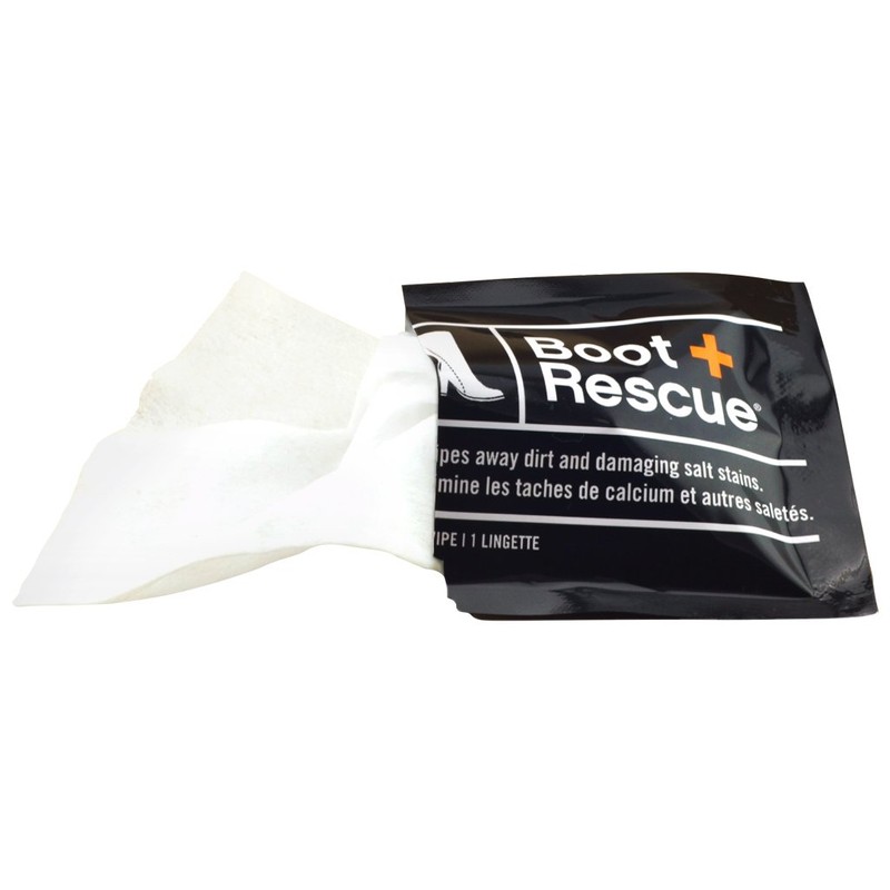 Boot Rescue all-natural cleaning wipes for leather and suede boots.