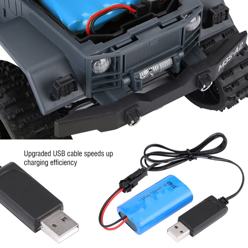 Upgraded Rechargeable Battery 7.4V 500mAh With USB Cable for WPL