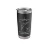 P-8 Poseidon American Patrol Plane Blueprints Stainless Steel Insulated Tumbler
