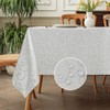 Romanstile Washable Tablecloth 140 x 180 cm Grey Rectangular Jacquard