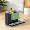 KKTECH Sink Tidy Caddy Kitchen Sink Organizer with Removable Drip