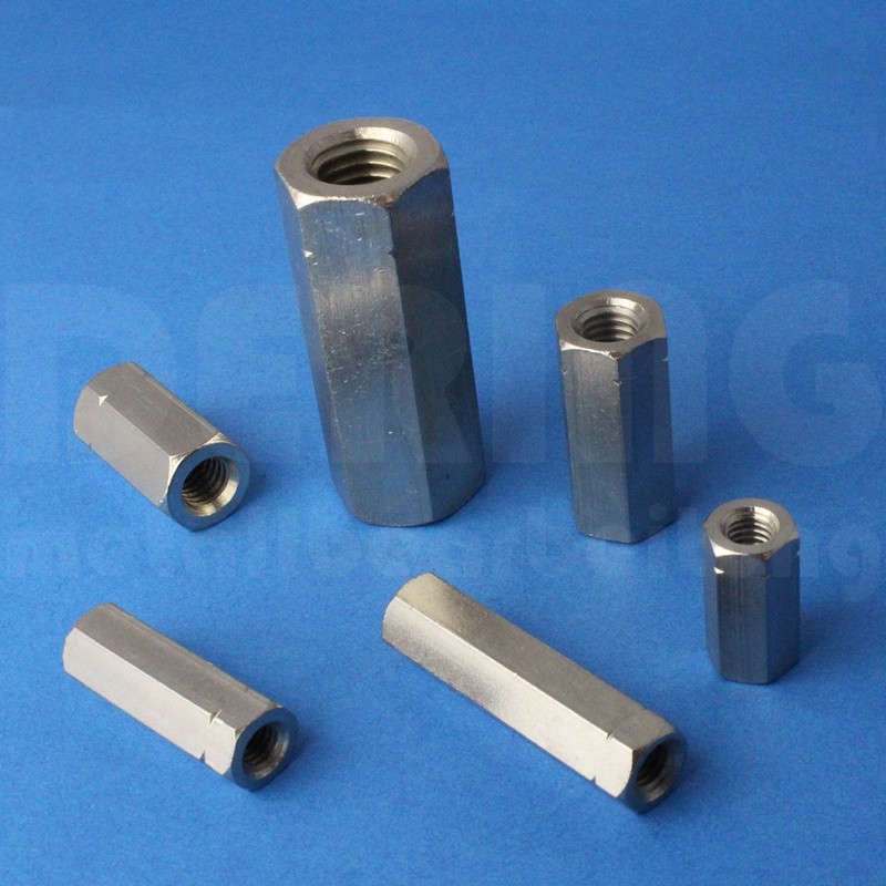 Threaded Sleeves M6 x 40 Hexagonal Stainless Steel A2 (VPE