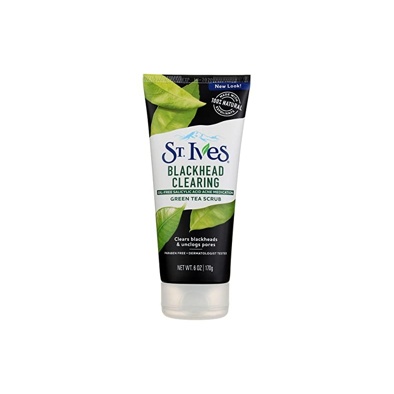 St. Ives Blackhead Clearing Face Scrub Green Tea 6 oz(Pack