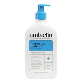 AmLactin Loción corporal restauradora de alivio rápido con cerámicas, loción hidratante para piel seca, botella de bomba de 14.5 onzas (el embalaje puede variar)