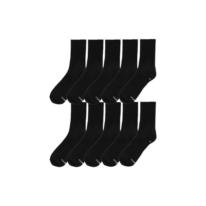 EDUARDO Mid-Calf Crew Socks Classic Casual Lightweight Comfort Socks for