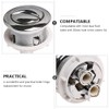 VILLCASE Toilet Flushing Press, 114 mm Silver Double Flushing Toilet