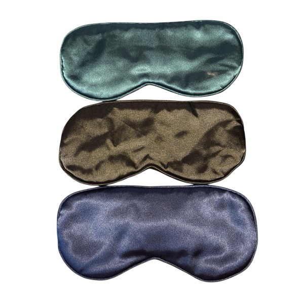 FlyCoco 3PCS Silk Eye Mask for Sleeping Soft Comfortable Sleep
