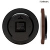 FORMIA HWC-021W-BR Wall Clock, Easy to Read Simple, Continuous Second