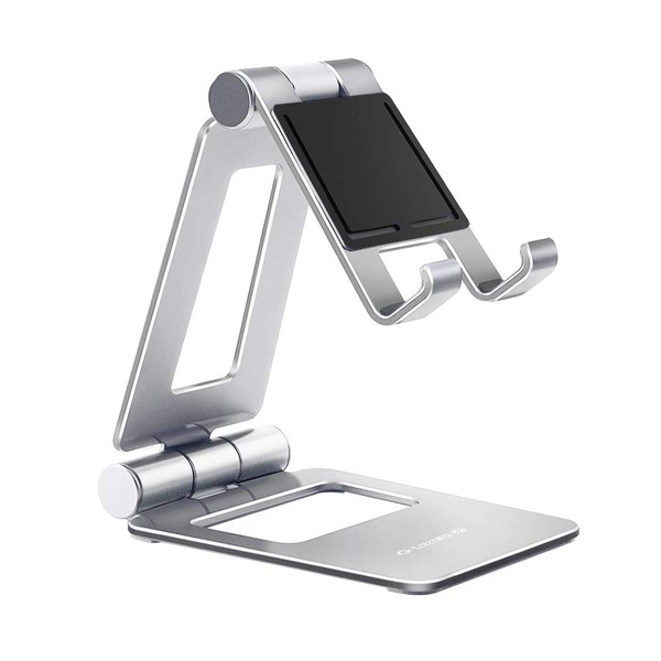 Glazata Aluminum Smartphone/Tablet Stand, Foldable, 270° Freely Adjustable, Desktop Stand,