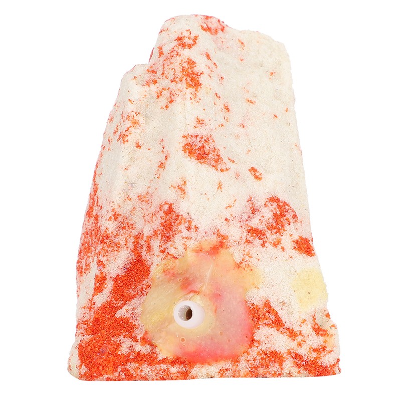 White Red Aquarium Artificial Volcano Bubble Air Stone Fish Tank