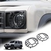 Tumukiw 2PCS Car Headlight Cover Compatible with INEOS Grenadier 2020-2025,