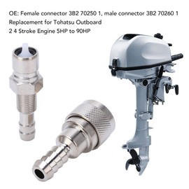 Boot Yacht Series 2 Pieces Fuel Line Connector Male Female 3B2 70250 1 for Outboard Engine 2 4-Stroke Engine 5HP to 90HP