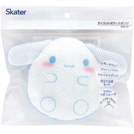 Skater BSP1D-A Sanrio Body Sponge, Die Cut, Cinnamoroll, Flowing Design