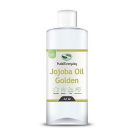 All Natural, Cold Pressed, Jojoba Oil, Organic, Virgin Golden Jojoba Oil 32 oz - 100% Pure Organic Cold Pressed Face Hair Skin Massage