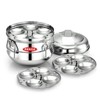 PANCA Stainless Steel Idli Maker 3 Plate 13 Idli Panai