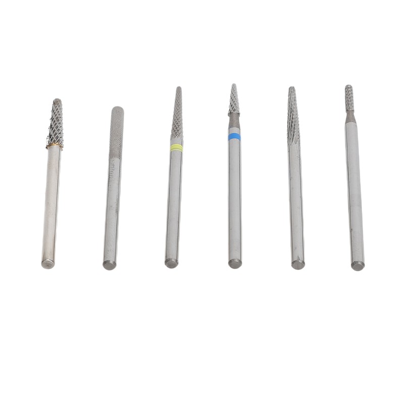 6pcs Cuticle Clean Nail Drill Bits Set Dead Skin Removal