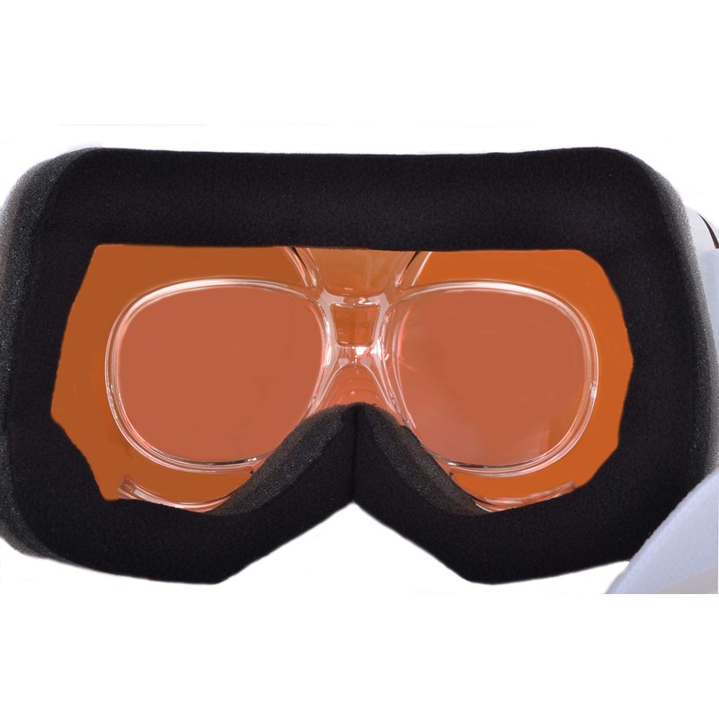 Rapid Eyewear White Snow SKI GOGGLES FOR GLASSES WEARERS With