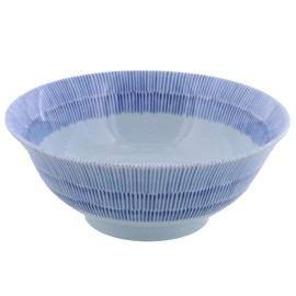Tableware East Ramen Donburi, 7.5 inches (19 cm), Warped Type, Tokusa Frame, Rice Bowl, Japanese Tableware, Cafe Tableware