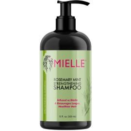 Mielle Organics Rosemary Mint Strengthening Shampoo Infused with Biotin, Cleans