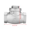 Akozon Swing Check Valve 1 Inch DN25 Check Valve Stainless