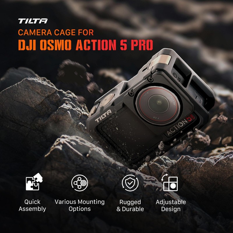 Tilta Full Camera Cage Compatible with DJI Osmo Action 3,