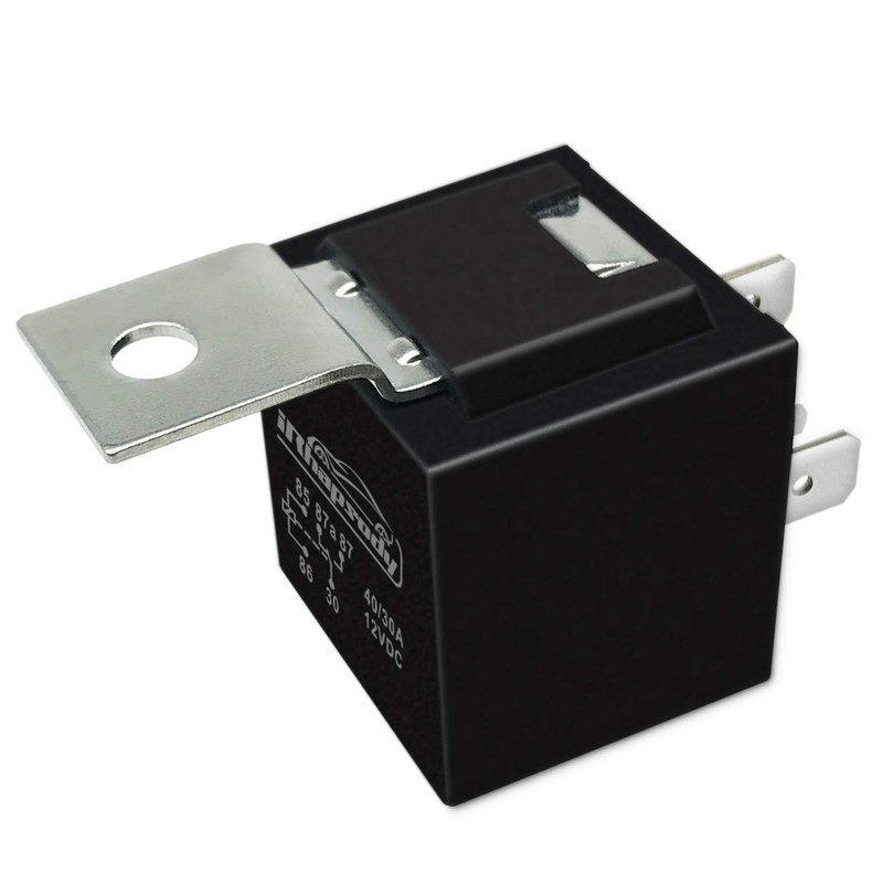 irhapsody Relay 12V 5-pin 40/30AMP Automotive Relay Kit, SPDT 5-Prong