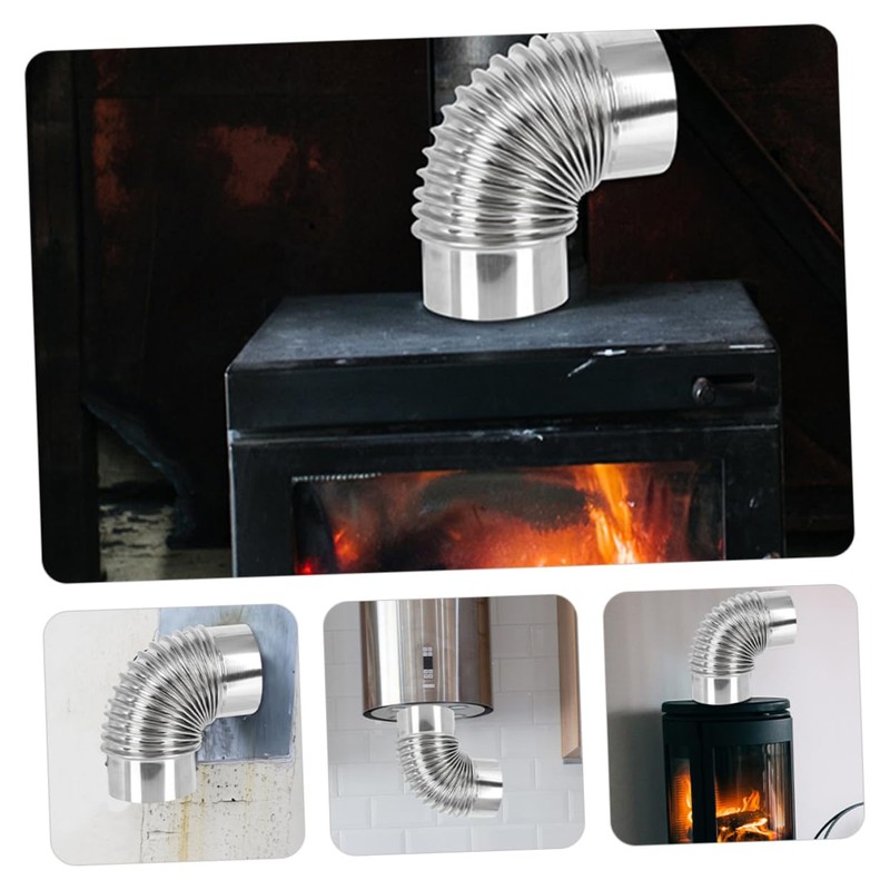 COHEALI Wood Stove Flue Elbow Stainless Steel for Efficient Ventilation